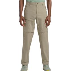 Zip-off-Hose JACK WOLFSKIN "PICO TRAIL ZIP OFF PANTS M", Herren, Gr. 54, Normalgrößen, grau (stone), Oberstoff: 100% POLYESTER; Futter: 100% POLYESTER, Hosen