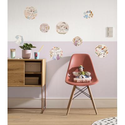 Wandtattoo KOMAR "Frozen Destiny - Größe 50 x 70 cm", bunt, Disney-Blumen-Wald, Folie, Wandtattoos, selbstklebend, Wandsticker, Kinderzimmer Image