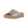 Pantolette GABOR "Gabor Pantoletten Leder", Damen, Gr. 37, puder, Leder, casual, Schuhe
