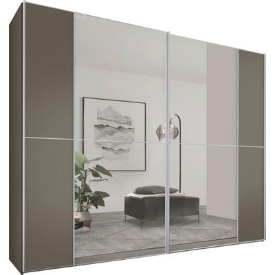 Schwebetürenschrank STAUD "Sonett 220, Made in Germany", braun (mocca), B:298cm H:240cm T:68cm, Holzwerkstoff, Schränke, mit vier verschiedenen Ausstattungsvarianten Image