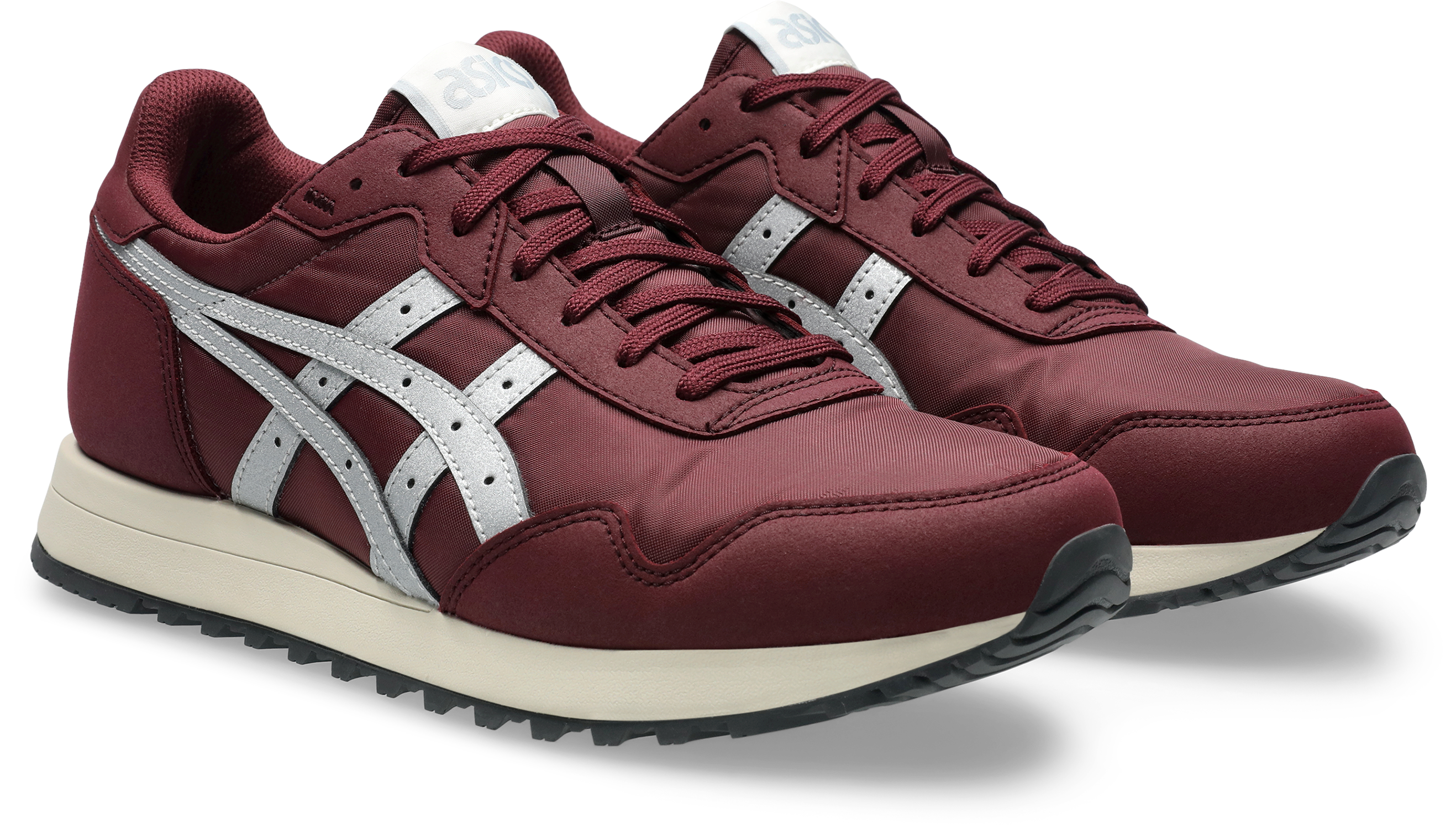 Sneaker ASICS SPORTSTYLE "TIGER RUNNER II", Damen, Gr. 46,5, port royal, pure silber, Synthetik, Schuhe Sneaker