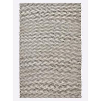 Teppich HEINE HOME Gr. 2, grau, B:160cm H:17mm L:230cm, Wolle, Wolle, Teppiche Image