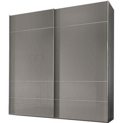 Schwebetürenschrank STAUD "Sonate Lucca, Made in Germany", grau (saphirglas), B:167cm H:240cm T:68cm, Holzwerkstoff, Schränke, Mit vier verschiedenen Ausstattungsvarianten Image