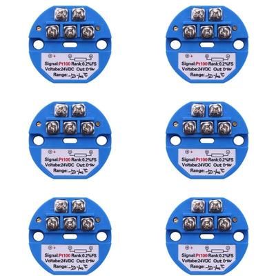 6X RTD PT100 Temperatur Messumformer DC24V Minus 50-100 Grad Ausgang 0-10V Image