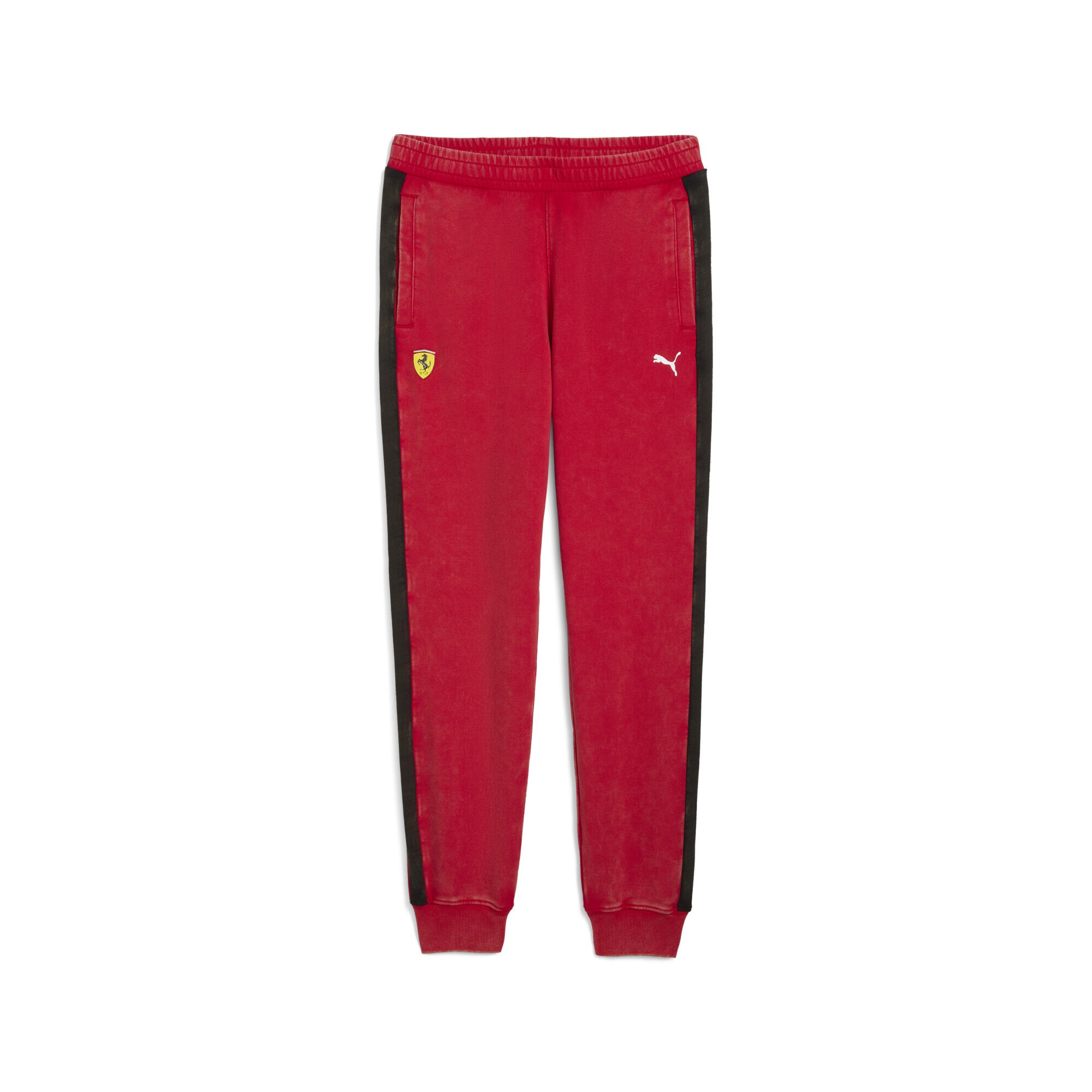 Sporthose PUMA "Scuderia Ferrari T7 Hose Herren", Herren, Gr. L, Normalgrößen, rot (rosso corsa rot), Obermaterial: 100% Baumwolle; Rippe: 3% Elasthan, 97% Baumwolle; Seitenpartie: 100% Baumwolle; Seitentasche – Oben: 100% Baumwolle, unifarben,... Image