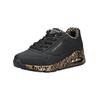 Sneaker SKECHERS "Skechers Sneaker Lederimitat", Damen, Gr. 42, gold (schwarz, gold), Lederimitat, casual, Schuhe