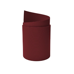 zaun|zu® Sichtschutz Rille PP für Doppelstabmatten UV-beständiger Sichtschutz Bordeauxrot 2,55m Image