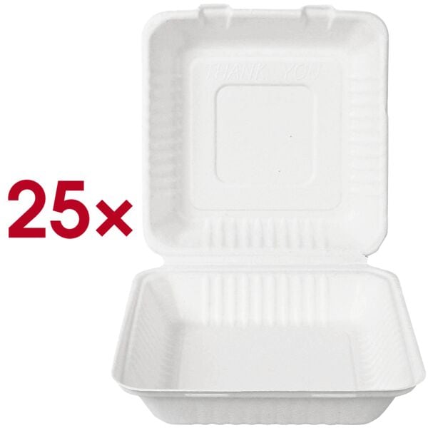 NATURE Star Einweg-Menüboxen 1.3 L 25 Stück, 23x8.5x23 cm Image