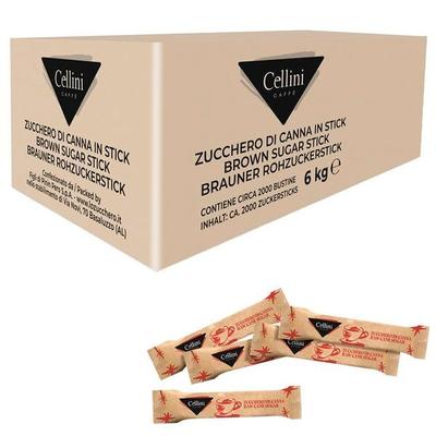Cellini 2000er-Pack Zucker »Brown Sugar Stick« Image