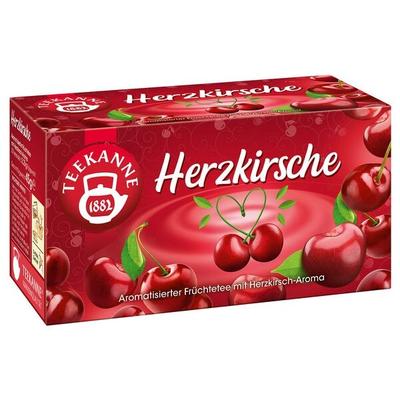 TEEKANNE Früchtetee Herzkirsche 20 Stück Tassenportion Papierkuvert Image