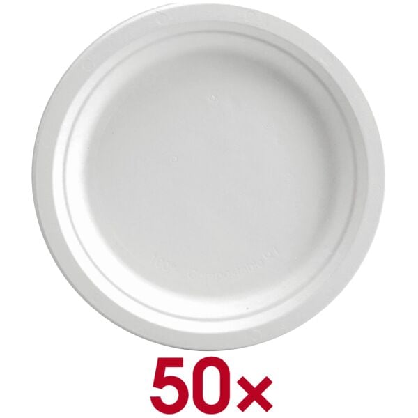 NATURE Star Einweg-Menüteller 50 Stück weiß, 0.2 cm Image