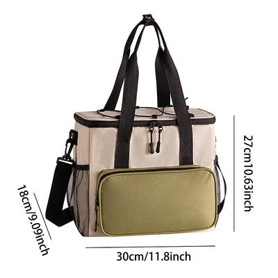 Lunch Bag for Women and Men for Back to School Office Picnic Hiking Beach Large Capacity Outdoor Multifunctional Insulated Cooler Tote Portable Handheld Lunch Bag Camping Fresh Keeping Picnic Carrier