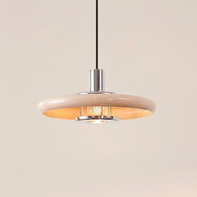 Hängelampe Branford Lindby, dimmbar, creme / amber, für Wohn- / Esszimmer, Metall, Vintage, Pendelleuchte Image