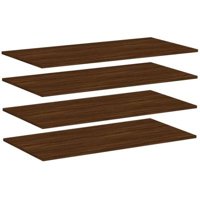 Wandregale 4 Stk. Braun Eichen-Optik 100x50x1,5cm Holzwerkstoff Vidaxl Image