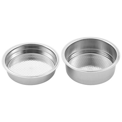 Tlily - stücke 51mm Edelstahl Kaffeemaschinen Druckfilterkorb Pulver Bodenloser Siebträger Image