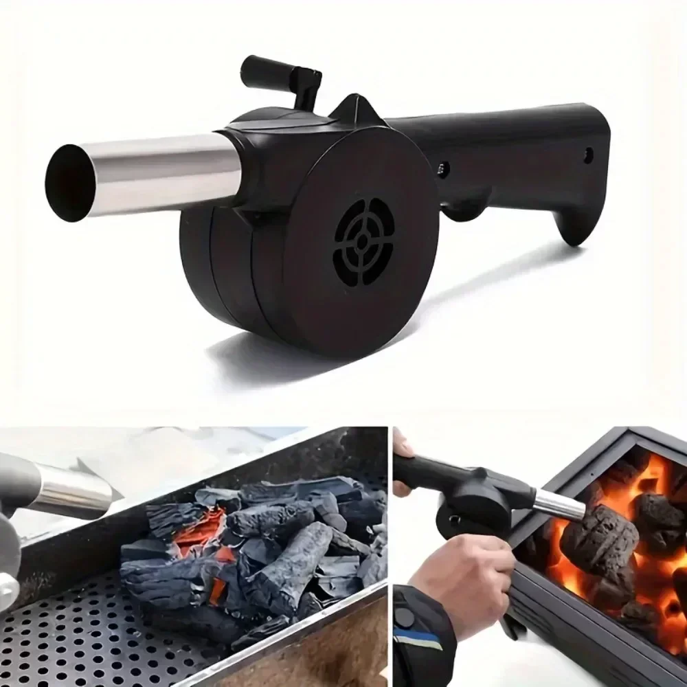 1pc Grill Manuelle Fan Handkurbel BBQ Fan Tragbare Grill Luft Gebläse Mit Manuelle Griff BBQ Zubehör Image