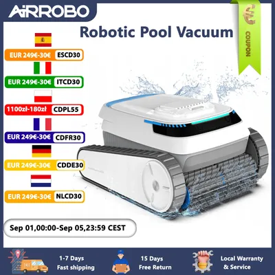 AIRROBO Pool-Staubsauger für Inground-Pools, intelligenter Navigations-Pool-Reinigungsroboter, Pool-Reiniger zum Wandklettern, 120 Min. Laufzeit