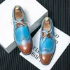 Mode Block Schuhe Männer Luxus Business Leder Schuhe Europäischen Herren Sozialen Schuhe Männer Größen 38-48