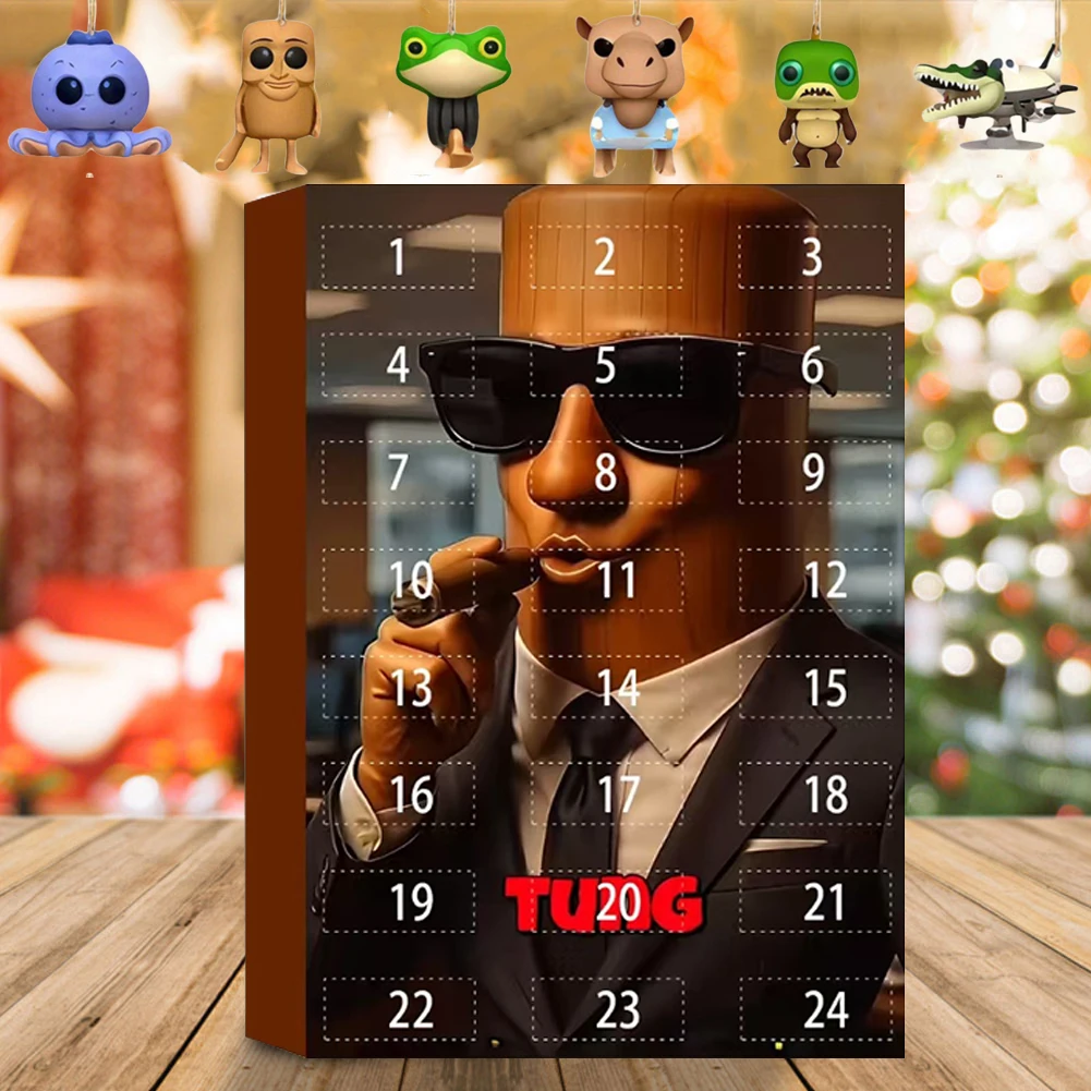 TungTungTungSahur Blind Bag Charaktere Lustige Puppenspielzeug Geschenk 24 Stück Blindboxen Desktop-Dekoration Sammlung Lustiges Puppenspielzeug