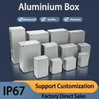 Custodia in alluminio per esterni IP67 Custodia elettrica impermeabile Custodia per strumenti per progetti sigillata per esterni Scatola di giunzione industriale