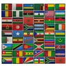 Bandiere dell'Africa Toppe ricamate Tanzania Namibia Niger Ruanda Toppe Bracciale Spalla Distintivi per abbigliamento Zaino Cappello