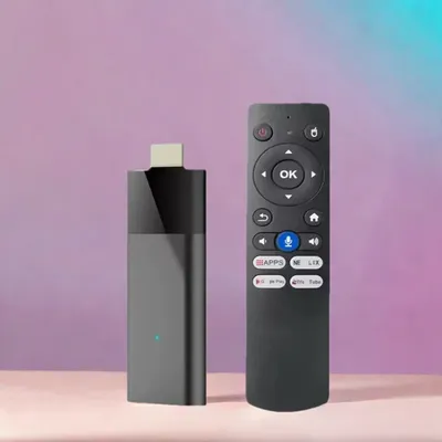 Q12 Android 14 TV Stick 8K Allwinner H313 HD 4K BT5.4 5G WiFi Smart Streaming Media Player Google Play Youtube Sprachfernbedienung