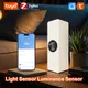Tuya ZigBee Sensore di luce Sensore di luminanza Sensore di raggio ZigBee Smart Home Automation App Controllo Rilevatore di illuminazione della luce Tuya