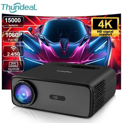 ThundeaL Full HD Projektor TD97 Pro 1080P 2K 4K Video Tragbarer Projektor WiFi 6 Android Heimkino TD97Pro 3D Smart Proyector Image
