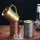 1PC retrò vecchio acciaio inossidabile caffè tazza d'acqua stile industriale botte di olio tazza campeggio esterno picnic birra tazza utensili per bere