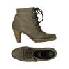 Paul Green Damen Stiefelette, Gr. 2.5, grau, Leder