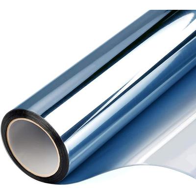 One Way Window Film for Privacy - Heat Control Anti-UV Glass Tint, Sun Blocking Reflective Window Film, Static Cling Privacy Film for Home and Office, Daytime Mirror Effect