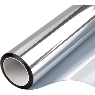 One Way Window Film for Privacy - Heat Control Anti-UV Glass Tint, Sun Blocking Reflective Window Film, Static Cling Privacy Film for Home and Office, Daytime Mirror Effect