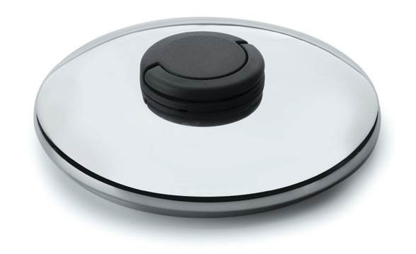 LACOR-Deckel für ESTUDIO-Kochgeschirr aus Edelstahl 18/10 mit Klappknopf 22 cm 85922 Image