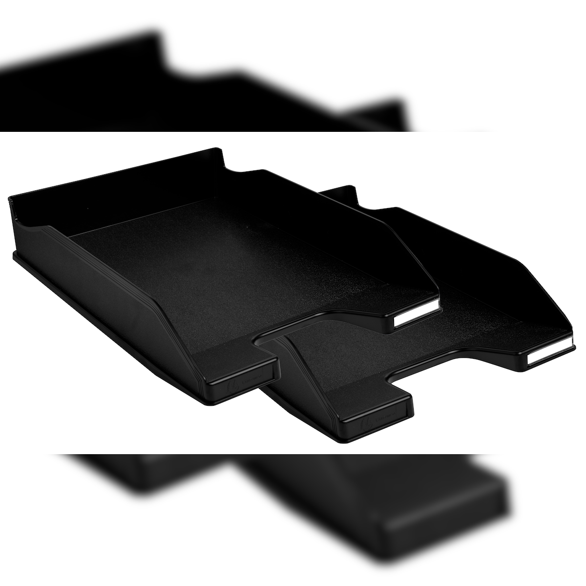 Exacompta 113014SD 2er Pack Briefablage COMBO MIDI, ECOBlack - Schwarz Image