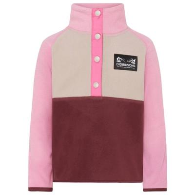 Didriksons - Kid's Monte Half-Buttoned 4 - Fleecepullover Gr 130 rot Image