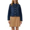 Jeansblazer S.OLIVER, Damen, Gr. 38, blau, Denim/Jeans, Obermaterial: 86% Baumwolle, 13% Polyester, 1% Elasthan, unifarben, casual, slim fit taillenbedeckt, Langarm, Blazer, mit Taschen