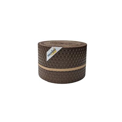 zaun|zu® Sichtschutz Rattan PE für Doppelstabmatten Braun 26m Image