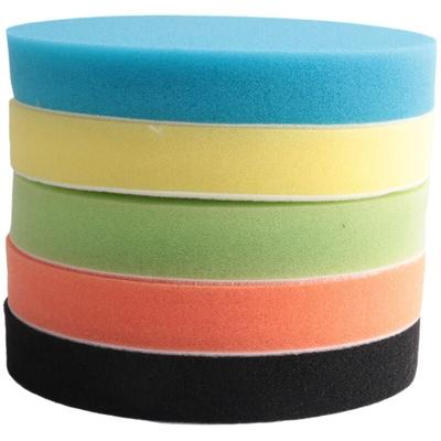 5 STÜCKE 6 Zoll (150mm) Flache Schwamm Licht Gelb Vergilbung Pad Polieren Kit Auto Polierer Image