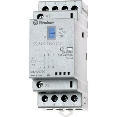 Finder - 22.34.0.024.4640 Schütz 2 Schließer, 2 Öffner 24 v/dc, 24 v/ac 25 a 1 St. Image