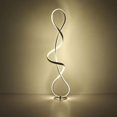 Stehlampe Stehleuchte Designlampe led Kristall Wohnzimmerlampe silber h 132,5 cm Image