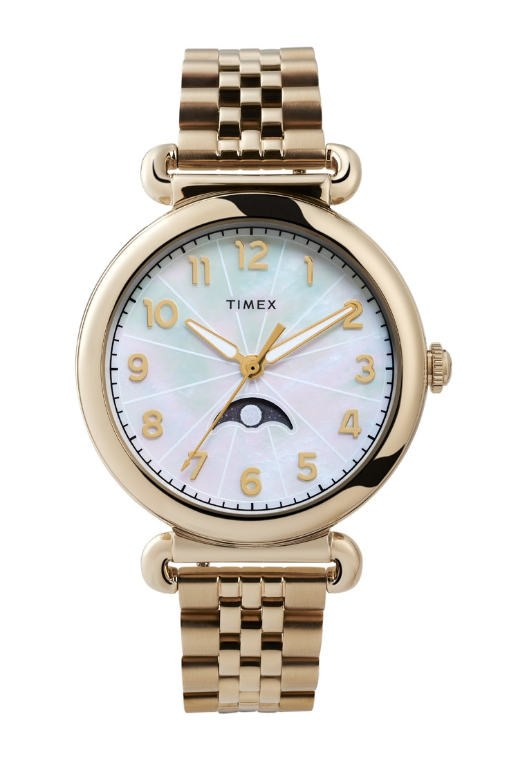 Timex Womens TW2T89500 Ladies Heritage Watch - Gold - One Size | Timex Sale | Discount Designer Brands