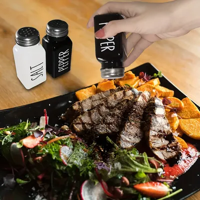 2Pcs Glass seasoning bottle, Salt and pepper storage, Barbecue seasoning jar, Kitchen gadgets