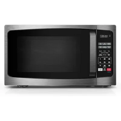 ML-EM09PA(BS) Small Microwave Oven with 6 Auto Menus, Mute Function & Child Lock, LED Lighting, Perfect for Apartment