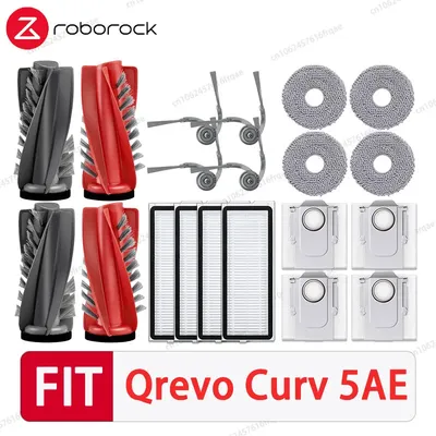 Für Roborock Qrevo 5AE Curv / S5X / 5A1 / 5XC / CurvC Vakuumzubehör Hauptwalze Seitenbürste HEPA-Filter Mopptuch Staubbeutel Image