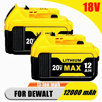 2025 100% Original 18V 20V 12V DEWALT batteries 20V battery MAX Premium XR 12.0Ah 9.0Ah 6.0Ah Lithium Ion Power Tool Battery