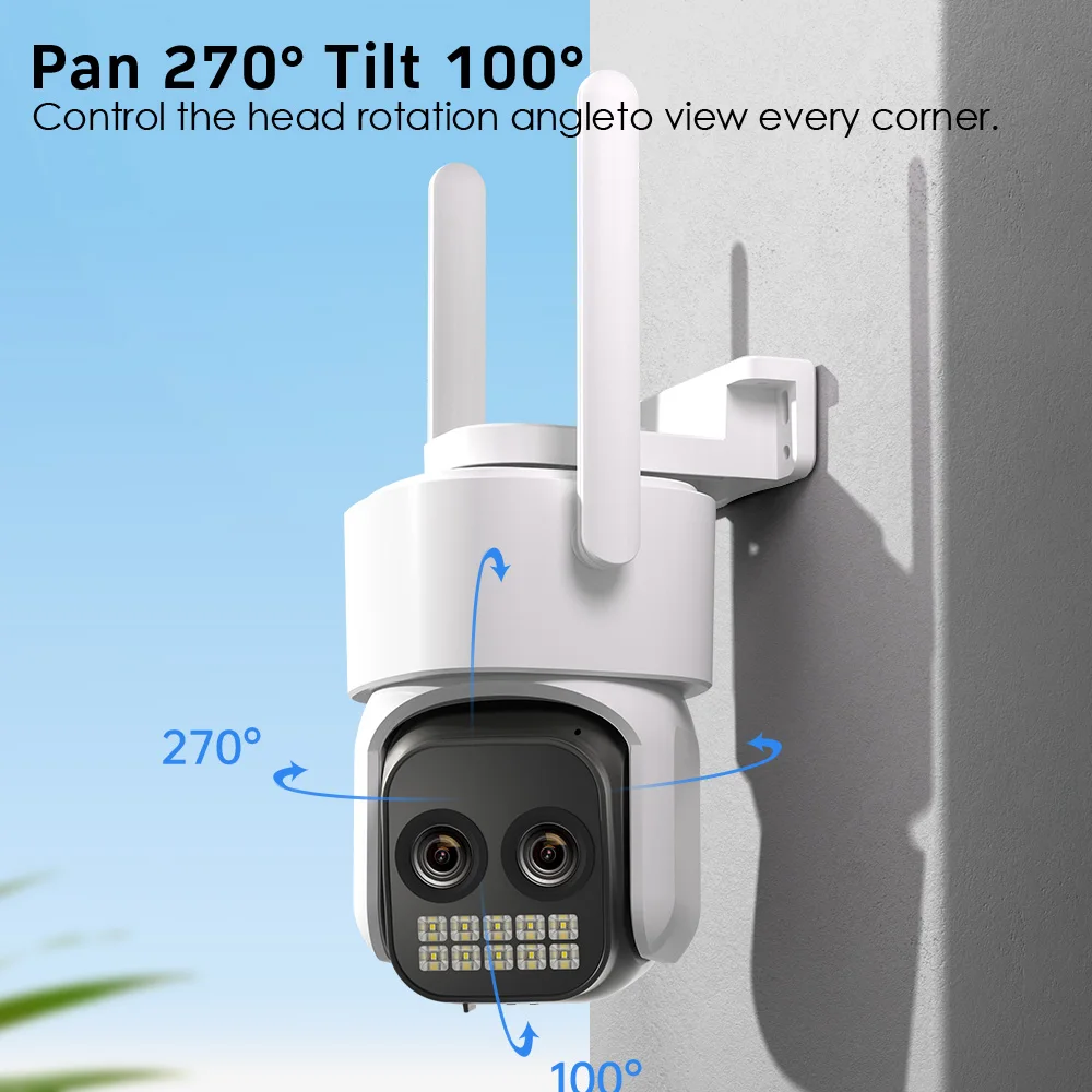 8MP 4K10x Hybrid Zoom Dual Lens PTZ IP Kamera 3,6 + 12mm WiFi Menschliche Erkennung 4MP Audio Sicherheit Video Überwachung O-KAM Image