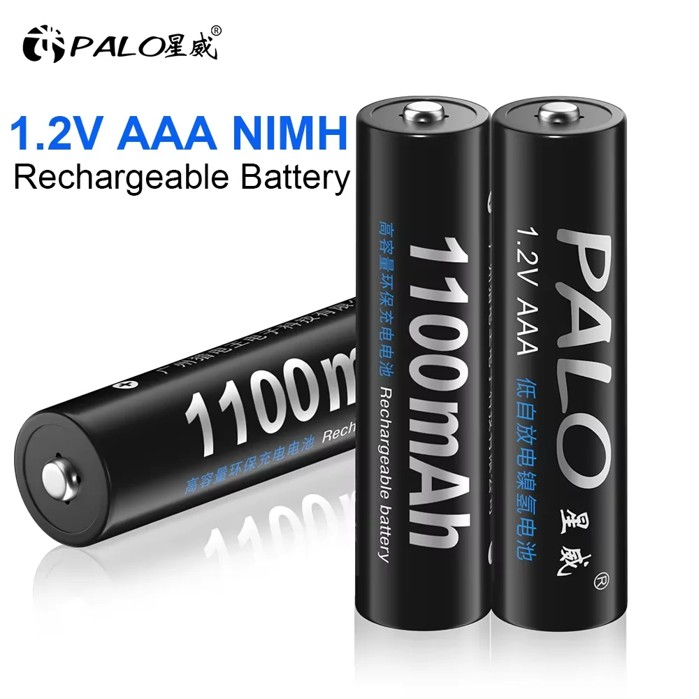 PALO 4–16 Stück 1100 mAh AAA-Akku, 1,2 V Ni-MH AAA-Batterie, wiederaufladbare 3A-Batterien, wiederaufladbare AAA-Batterie Image