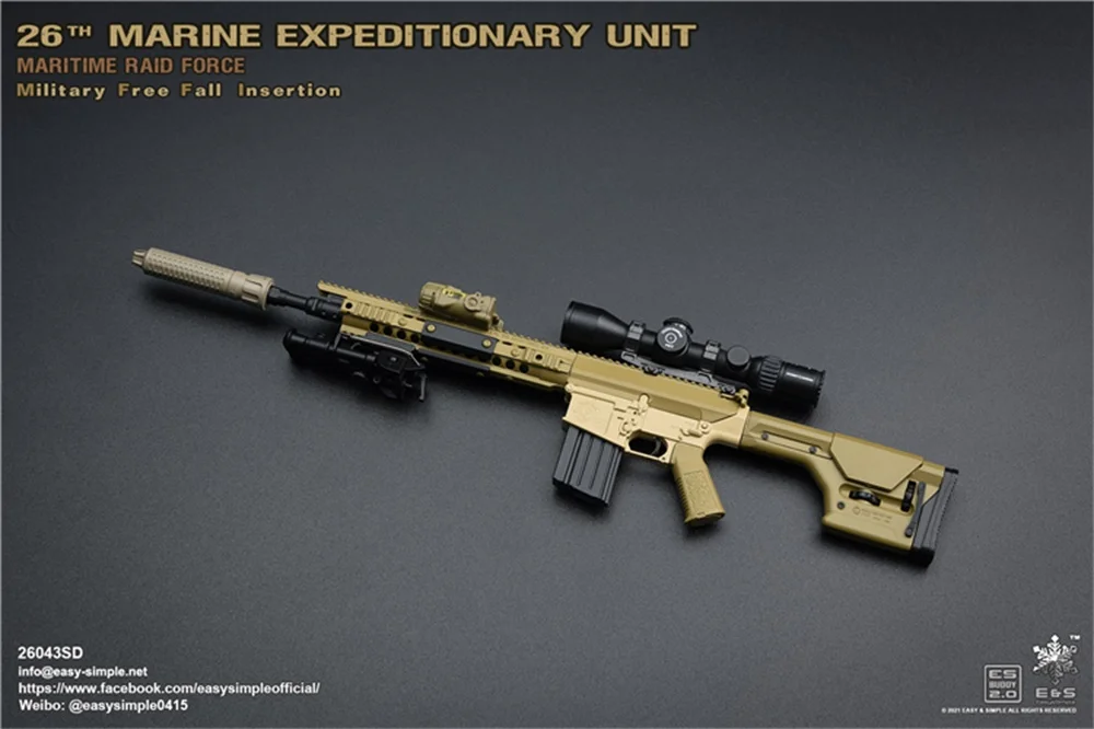 1/6th Einfach & Einfache ES 26043SD 26th Maritime Expeditionary Einheit Kraft Raid Armee Schlacht MK110 Sniper Waffe Für action Collectio Image