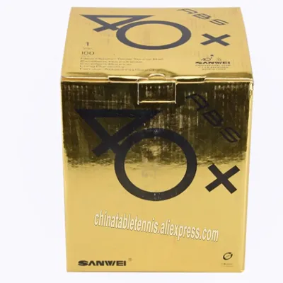 SANWEI 1 Star 1 Star 40+ Neues Material Naht PP Ball Tischtennisball Tischtennisball Image