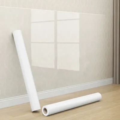 Wandschutzfolie, kratzfest, schmutzabweisend, schadet der Wand nicht, transparenter elektrostatischer Wandschutzaufkleber für zu Hause Image
